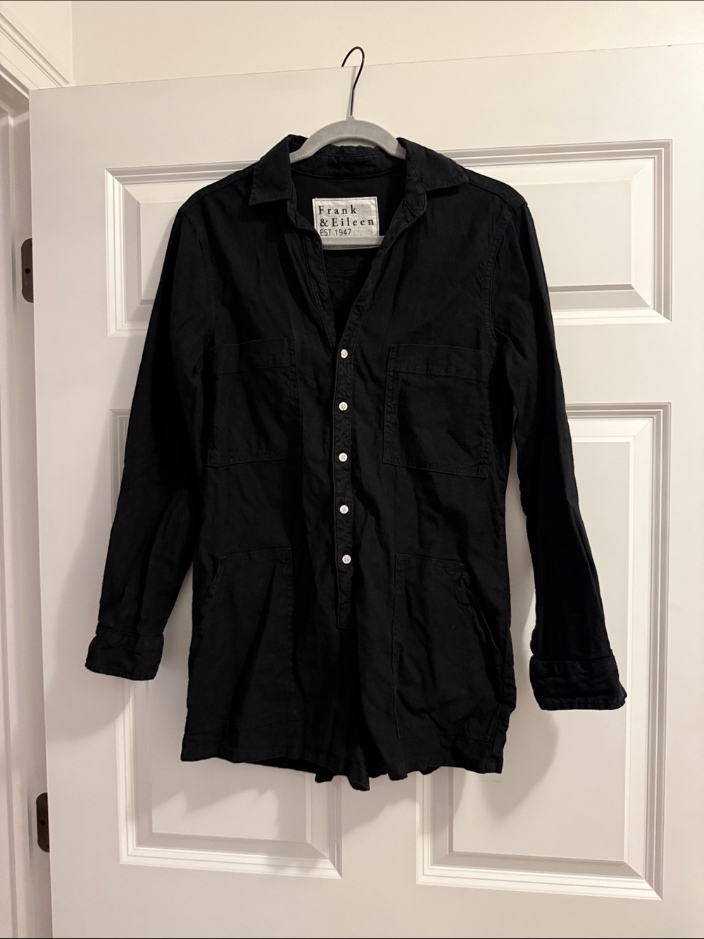 Frank & Eileen Men's Black Lightweight Shirt Jacket
